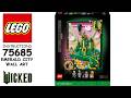 How to build LEGO Wicked 75685 - Emerald City Wall Art (Step-by-Step Tutorial)
