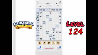 Crossword Challenge Level 124 Walkthrough