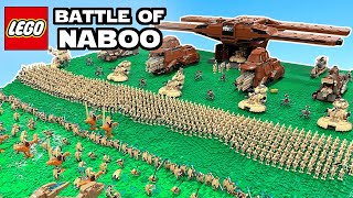 900+ MINIFIGS on this HUGE LEGO Star Wars Battle of Naboo MOC