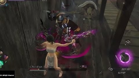 Nioh 2 - Defeat Obsidian Samurai, No Damage, No Armor, Tonfa weapon guide | A Formal Match Boss