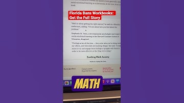 Florida Bans Workbooks: Get the Full Story #argoprep #florida #mathbooks #shorts