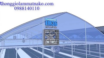 Hệ thống thông gió làm mát sử dụng quạt hút công nghiệp