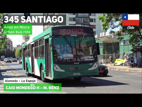 Ando en Micro | Viaje 345 TRANSANTIAGO Alameda Lo Espejo en bus CAIO MONDEGO H BJFR82