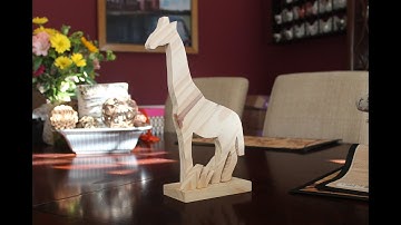 How to make a decorative wooden Giraffe