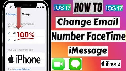 How To Change Remove Email Or Number For FaceTime iMessage iOS 17 Change Number On FaceTime
