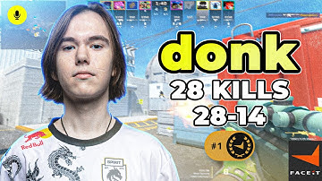 CS2 POV | donk Faceit Ranked (Nuke) with Magnojez - Voice Comms 28-9