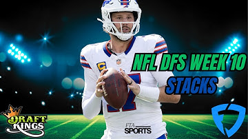 NFL DFS Week 10: Best Stacks for DraftKings & FanDuel | Top Fantasy Football Lineup Strategies