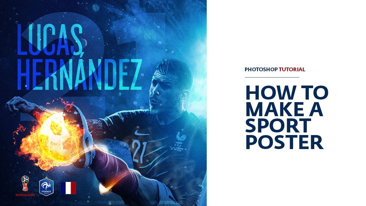 How to Make a Sport Poster YouTube