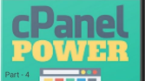 cPanel Power Package Video Course. Part - 4.