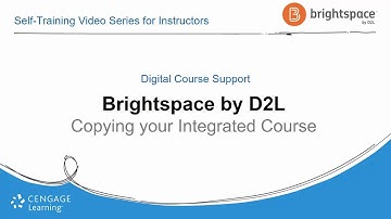 Copying your LMS Integrated Brightspace Course