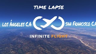 Infinity flight  time lapse los Ángeles - san Francisco