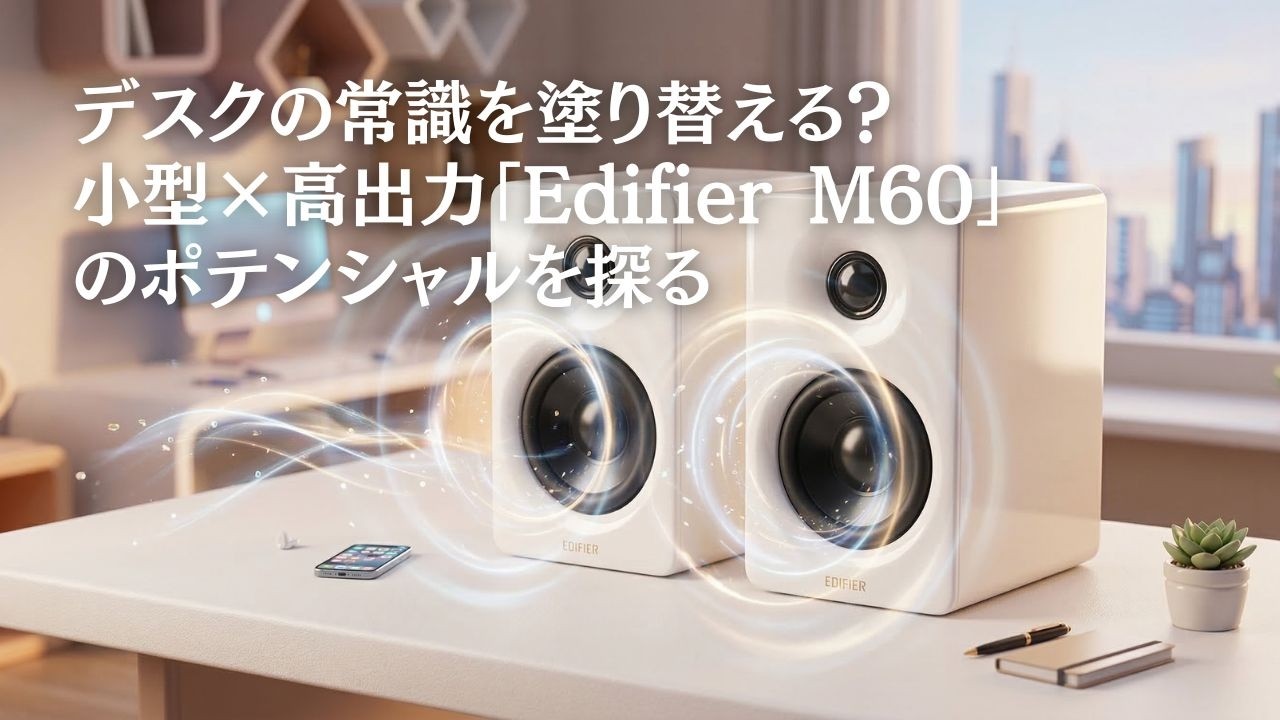 デスクの常識を塗り替える？小型×高出力「Edifier M60」のポテンシャル