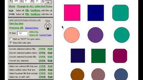 GDG Color Vals Macro Instructional How-to Video applicable to CorelDraw X6 & up