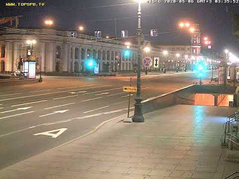LIVE CAMERA Nevskiy avenue St. Petersburg Russia. Невский пр. Санкт-Петербург