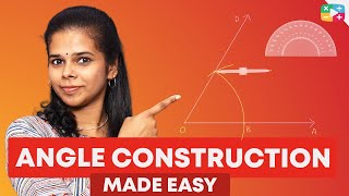 CONSTRUCTION OF 15, 30, 60 AND 120 DEGREE ANGLES MADE EASY | COMPASS AND RULER |
