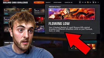 HOW TO GET EASY *SNAKED MEDALS* IN BO6! (FLOWING LOW CALLING CARD CHALLENGE!)