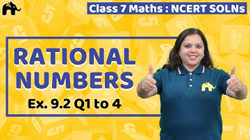 Rational Numbers Class 7 Maths | Chapter 9 Ncert Solutions Exercise 9.2 Questions 1-4