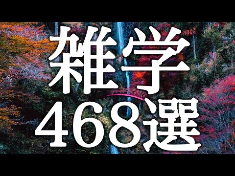 【睡眠用】聞き流し👂いつの間にか熟睡💤眠くなる雑学４６８選【広告は最初のみ（途中広告なし）】