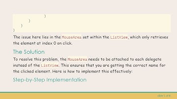 How to Get the Text of ListElement in QML with MouseArea