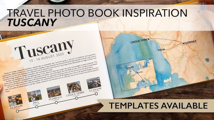 Travel DIY Photo Book Ideas/Inspiration - Classic/Elegant