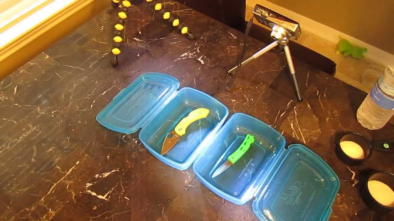 Spyderco Dragonfly H1 Salt Torture test - Rust proof? Find out