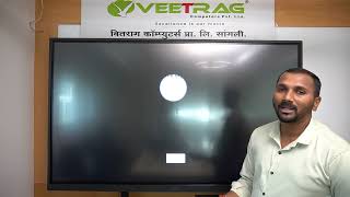 Logic Interactive 4K Touch Panel (LTIR75HX) Demo by Veetrag Computers pvt ltd