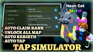 Tap Simulator Script - Auto Claim Quest/Rank, Unlock All Island, Auto Rebirth, Auto Tap & More  screenshot 3