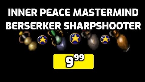 Use 100 Mastermind Berserker Sharpshooter Inner Peace potions - Road to 1 000 achievement points