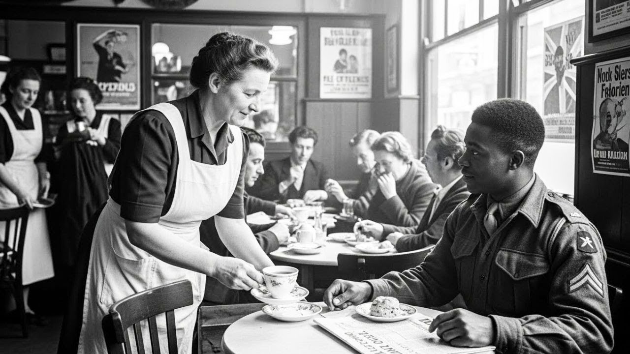 When a Black American Soldier Entered an English Café for the First ...