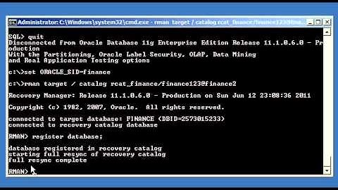 Oracle DBA Justin - How to unregister a target database from an RMAN recovery catalog