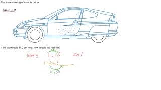 Similar figures - Use Scale Drawing to Determine Real Measurements