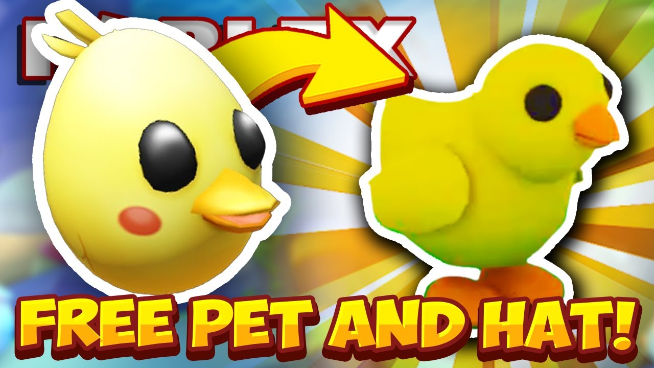 How To Get Free Pet Chick And New Adopt Me Egg Roblox Egg Hunt 2020 Youtube - duck head roblox