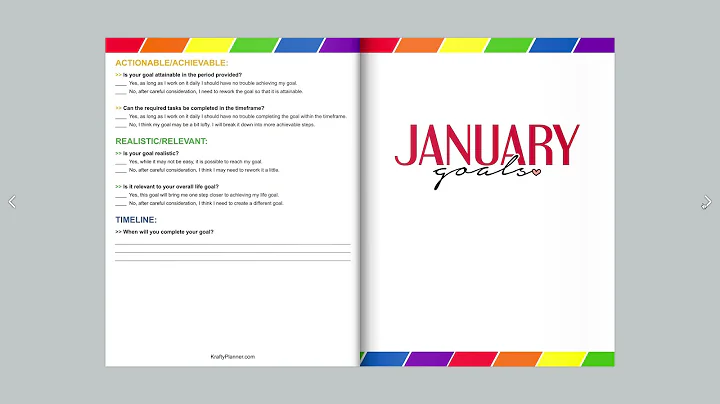 Goal Planner   the Krafty Planner