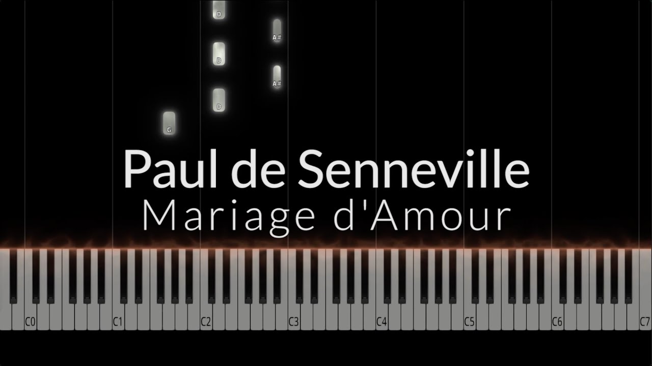 Mariage d'Amour - Paul de Senneville Piano Tutorial - YouTube