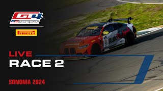 LIVE | Race 2 | Sonoma Raceway | Pirelli GT4 America 2024