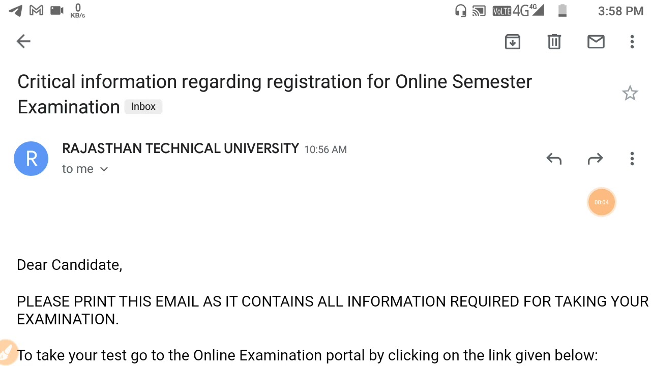 Device capability check for rtu online exam