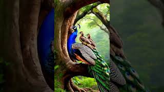 Peacock with Chicks | Forest Calm • Relaxing Birdsong [AI] screenshot 2