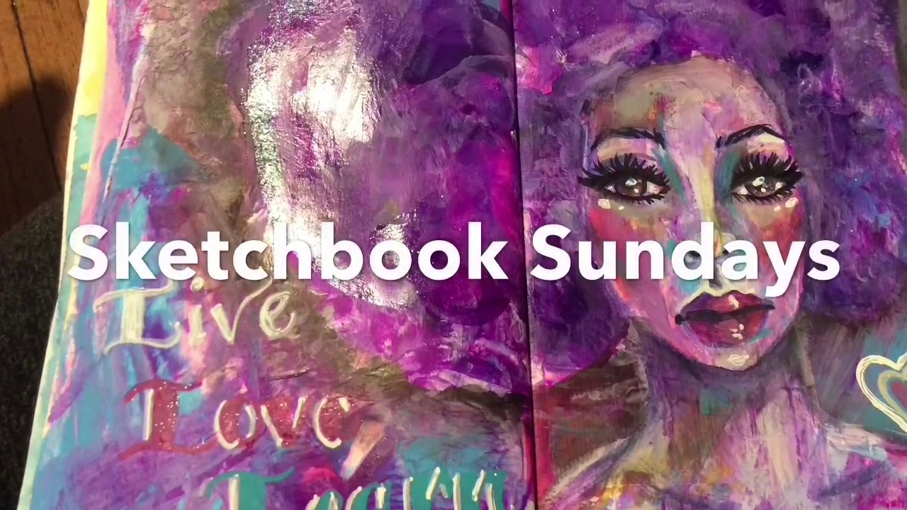 Sketchbook Sundays featuring Jane Davenport's new Art Supplies YouTube