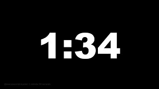 1 minute 34 seconds [94 secs] clock timer countdown || Alarm Focus