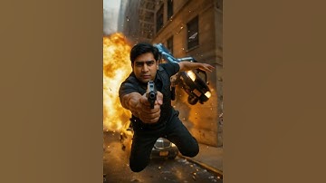 Epic Bullet Time Explosion | Cinematic VFX Test (AI Generated)