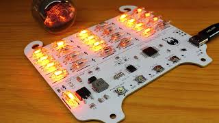 Juno Binary clock Retro 2.1 - 24 Neon Lamp High Voltage Clock - AVR MCU driven 5v-to-170v Boost