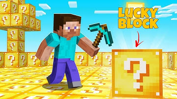 Minecraft But Every Block Is Lucky Block !