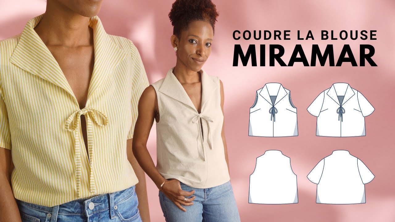 Miramar blouse pattern - Sizes 34-52 - Les lubies de Cadia