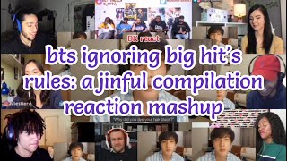 Bts Ignoring Big Hits Rules A Jinful Compilation Reaction Mashup
