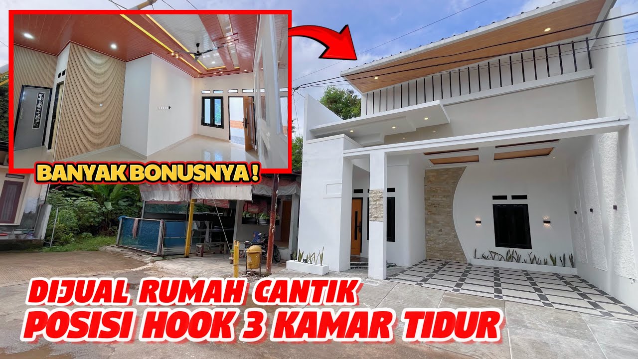 DIJUAL RUMAH HUUK TIPE 80/84 || 100% BANGUNAN BARU || 3 KM TIDUR, 2 KM MANDI || CASH DAN KPR 