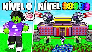BASE NÍVEL 1 vs NÍVEL 999 NO TYCOON ZUMBI do Roblox