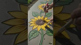 The Sunflower Trail #satisfyingbuild #outdoordesign #gardeninspiration #beautifulbackyard