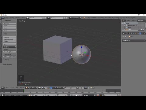 Converting A Cube Into A Sphere In Blender | Blender Tutorial