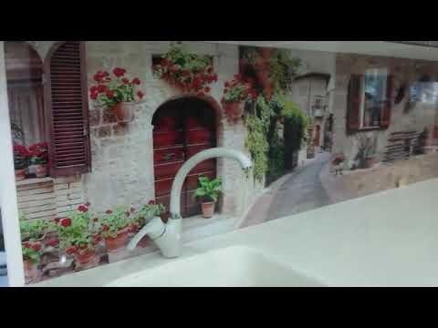 ს კ ი ნ ა ლ ი - ნაწრთობი მინის სამზარეულოს წინსაფარი