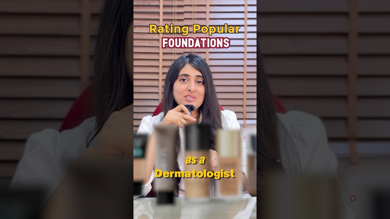 Rating Popular Foundations as a Dermatologist. #skincare #dermatologisttips